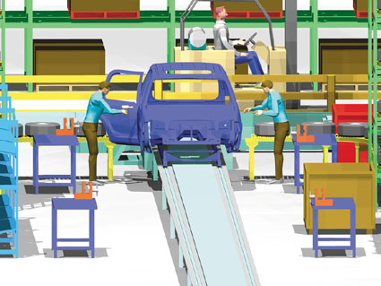 Ford assembly line simulation #8