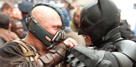 Batman and Bane fighting