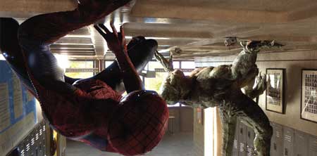 spidey on ceiling