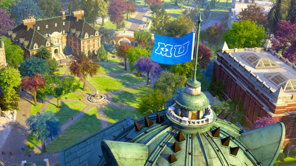 Monsters University Overhead shot of MU