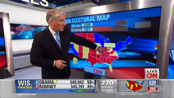 CNN's King electoral Map